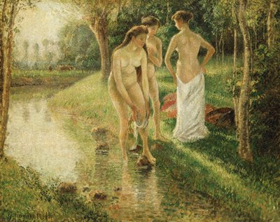 Fürdőzők, 1896 alkotó: Camille Jacob Pissarro