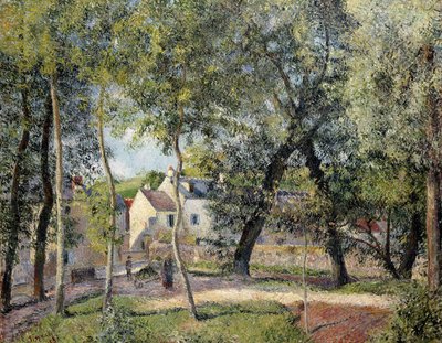 Táj Osnyban az ivóvályú közelében, 1883 alkotó: Camille Jacob Pissarro