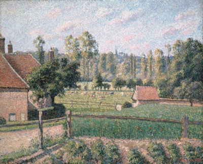Prairie Eragnyban, 1889 alkotó: Camille Jacob Pissarro