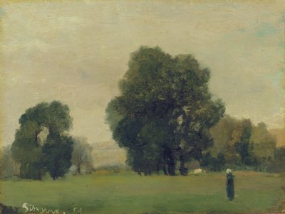 La Roche-Guyon rétjei, 1859 alkotó: Camille Jacob Pissarro