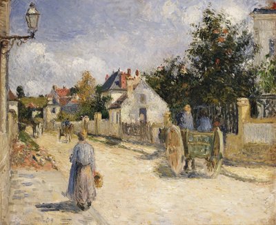 Pontoise-i út, 1879 alkotó: Camille Jacob Pissarro