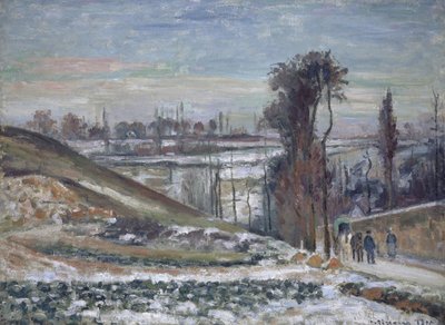 Havas táj az Ermitázs közelében, 1875 alkotó: Camille Jacob Pissarro