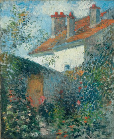 Pontoise-i tanulmány, 1878 körül alkotó: Camille Jacob Pissarro