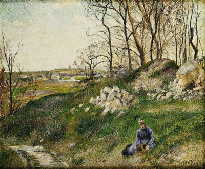 A káposztaszedők, Pontoise; A káposztabánya, Pontoise, 1882 alkotó: Camille Jacob Pissarro