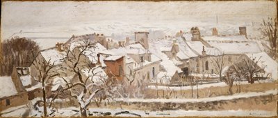 A négy évszak: tél, 1872 alkotó: Camille Jacob Pissarro