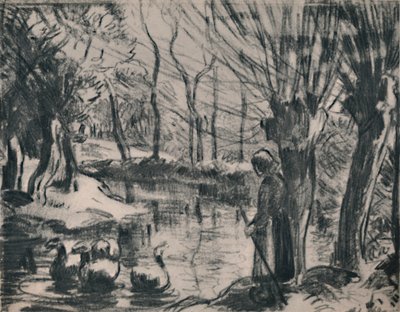 The Goose Girl, 1870-es évek, 1946 alkotó: Camille Jacob Pissarro