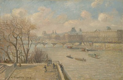 A Louvre a Pont Neufról, 1902 alkotó: Camille Jacob Pissarro