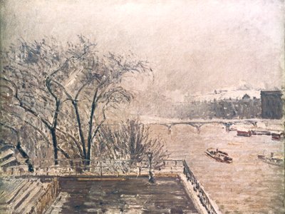 A Louvre hó alatt, 1902 alkotó: Camille Jacob Pissarro