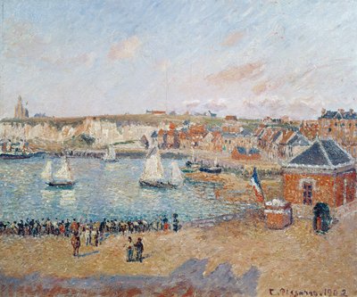 Dieppe külső kikötője, 1902 alkotó: Camille Jacob Pissarro