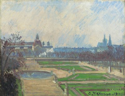 A Tuileries és a Louvre, 1900 alkotó: Camille Jacob Pissarro