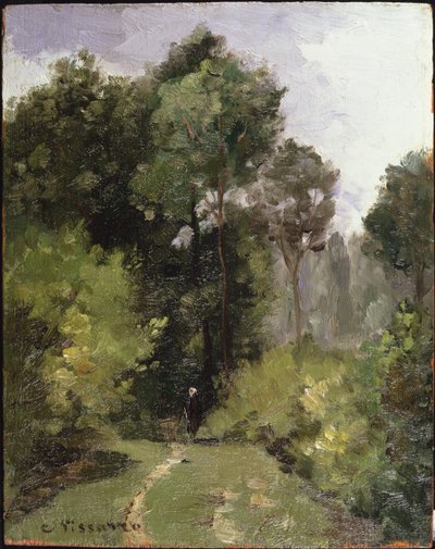A fák alatt, 1864 alkotó: Camille Jacob Pissarro