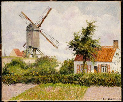 Szélmalom Knokke-ban, Belgiumban, 1894 alkotó: Camille Jacob Pissarro
