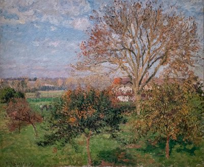 Ősz, reggel az Eragnyban alkotó: Camille Pissarro