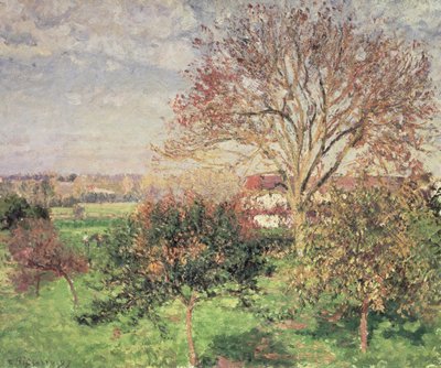 Őszi reggel Eragnyban alkotó: Camille Jacob Pissarro