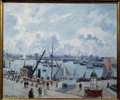 Le Havre külső kikötője, Southampton rakpart Camille Pissarro festménye (1830-1903) 1903 Le Havre, Szépművészeti Múzeum alkotó: Camille Jacob Pissarro