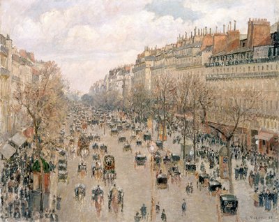 Boulevard Montmartre, Délutáni V alkotó: Camille Jacob Pissarro