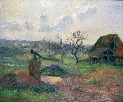 Téglakemence Eragnyban, 1885 alkotó: Camille Pissarro