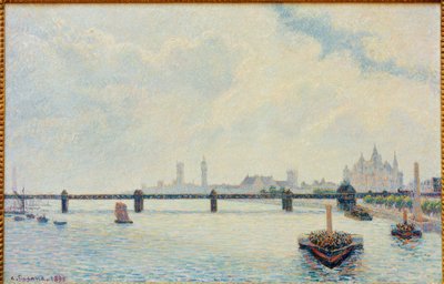 Charing Cross Bridge, London alkotó: Camille Pissarro