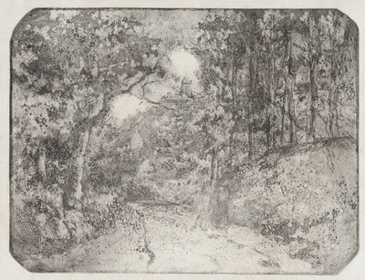 Út az erdő alatt Pontoise-ban, 1879. alkotó: Camille Pissarro