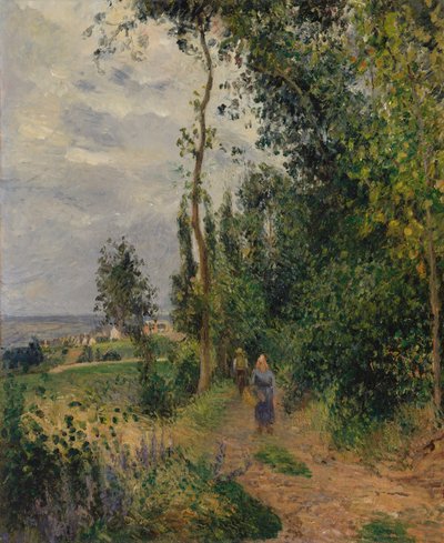 Côte des Grouettes, Pontoise közelében, valószínűleg 1878. alkotó: Camille Jacob Pissarro