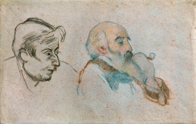 Gauguin és Pissarro kettős portréi ... alkotó: Camille Pissarro