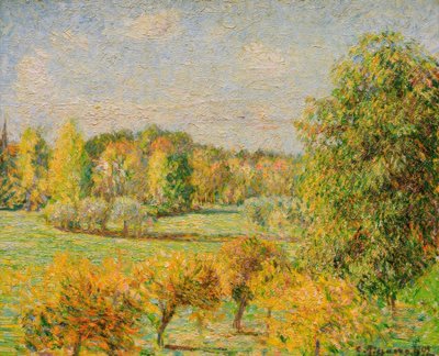 Őszi hatás, dió, Eragny alkotó: Camille Pissarro