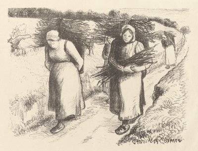 Tűzifa hordók alkotó: Camille Pissarro