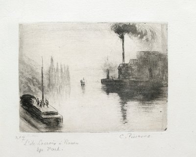 Ile Lacroix, Rouen, 1883 alkotó: Camille Pissarro