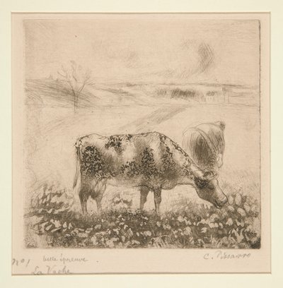 La Vache (A tehén) alkotó: Camille Pissarro