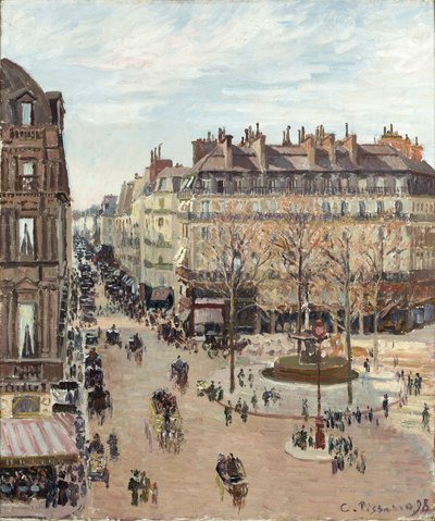 Rue Saint-Honoré alkotó: Camille Pissarro