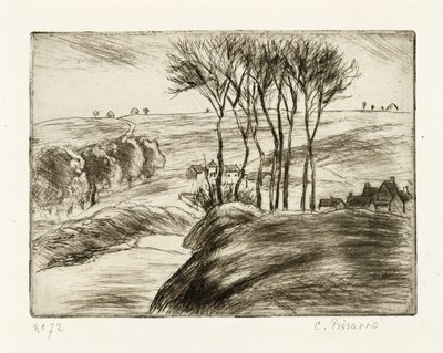 Táj Osnynál alkotó: Camille Jacob Pissarro