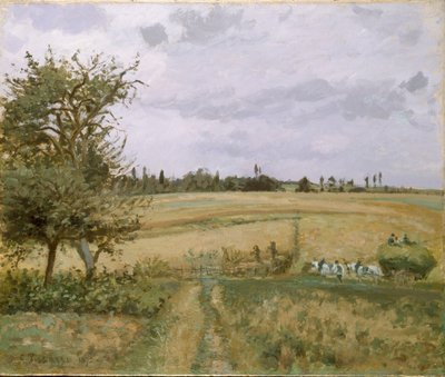 Pontoise-i táj, 1872 alkotó: Camille Pissarro