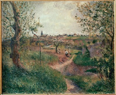 Le Chemin des Mathurins a mezőkön keresztül, Pontoise (olaj, vászon) alkotó: Camille Pissarro