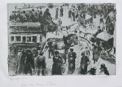 Place du Havre, Párizs, 1897 alkotó: Camille Pissarro