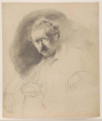 Fritz Melbye (1826-1869) festő portréja alkotó: Camille Pissarro