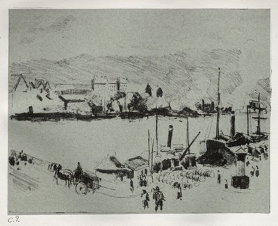 Quai Boieldieu Rouenben alkotó: Camille Pissarro