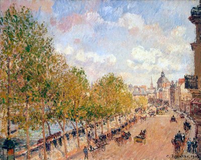 Quai Malaquais, Napsütéses délután, 1903. alkotó: Camille Pissarro
