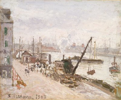 Rakpart Le Havre-ban, 1903 alkotó: Camille Pissarro