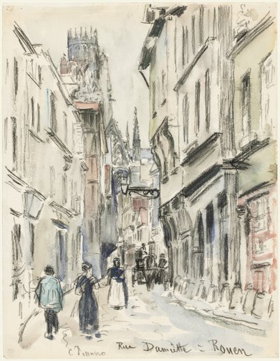 Rue Damiette, Rouen alkotó: Camille Pissarro