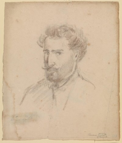 Önarckép, háromnegyedes profil balra (Caracas (?) 1853/54) alkotó: Camille Pissarro