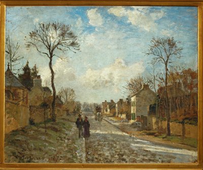 Louveciennes-i utca (olaj, vászon) alkotó: Camille Pissarro