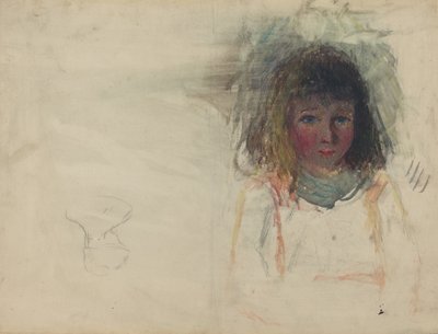 A művész fia, Georges [verso] alkotó: Camille Pissarro