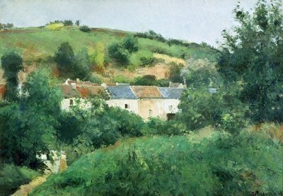 Az ösvény a faluban alkotó: Camille Jacob Pissarro