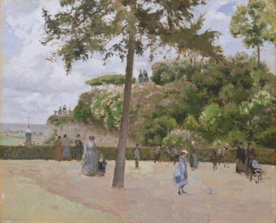 A Pontoise-i nyilvános kert, 1874. alkotó: Camille Jacob Pissarro