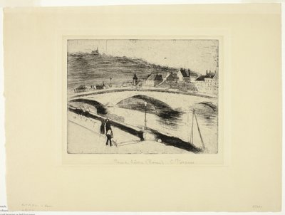 A roueni kőhíd alkotó: Camille Pissarro