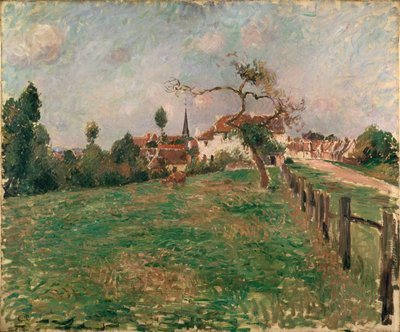 Eragny falu, 1885 alkotó: Camille Pissarro