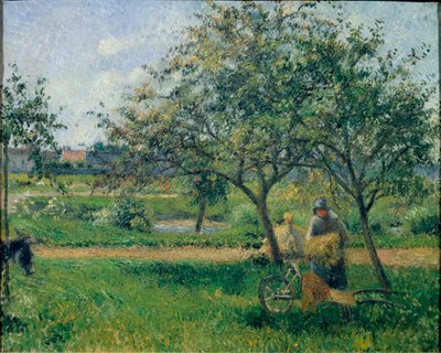 A talicska, gyümölcsös, 1881 körül (olaj, vászon) alkotó: Camille Jacob Pissarro