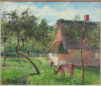 Egy zárás Varengeville-ben alkotó: Camille Pissarro