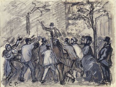 Városi felkelés Párizsban alkotó: Camille Jacob Pissarro