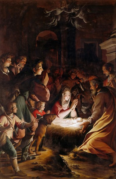 A Pásztorok imádása c. 1615. alkotó: Camillo Procaccini